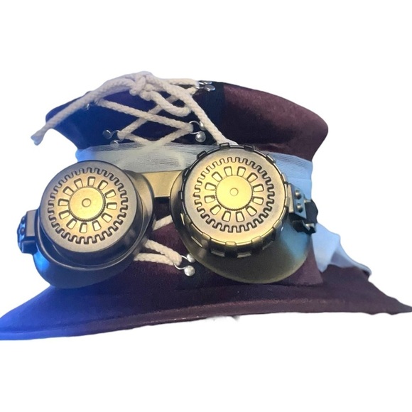 ▶️ California Costumes ◀️ Steampunk Hat, Goggles, Glovelettes - Picture 4 of 5
